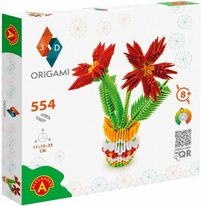 Selecta Origami 3D Blumenvase, 554DLG.