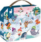 Janod - Puzzle Schneeparty - im Puzzlekoffer - 36 Teile - geeignet ab 4 Jahren