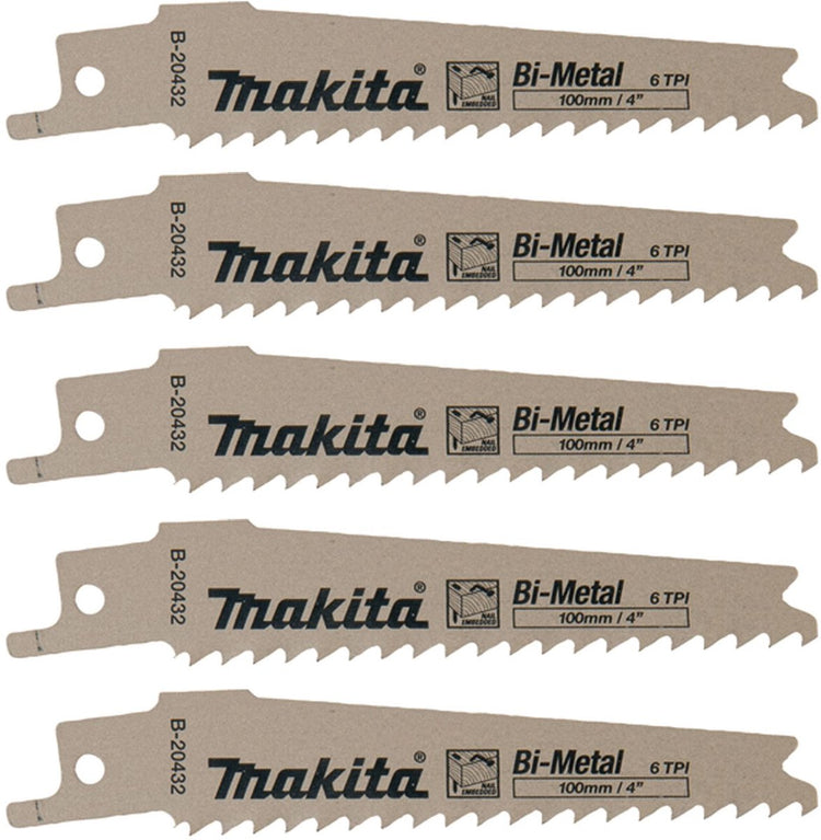 Makita 5 x Säbelsägeblatt BIM 100 6Z – B-20432