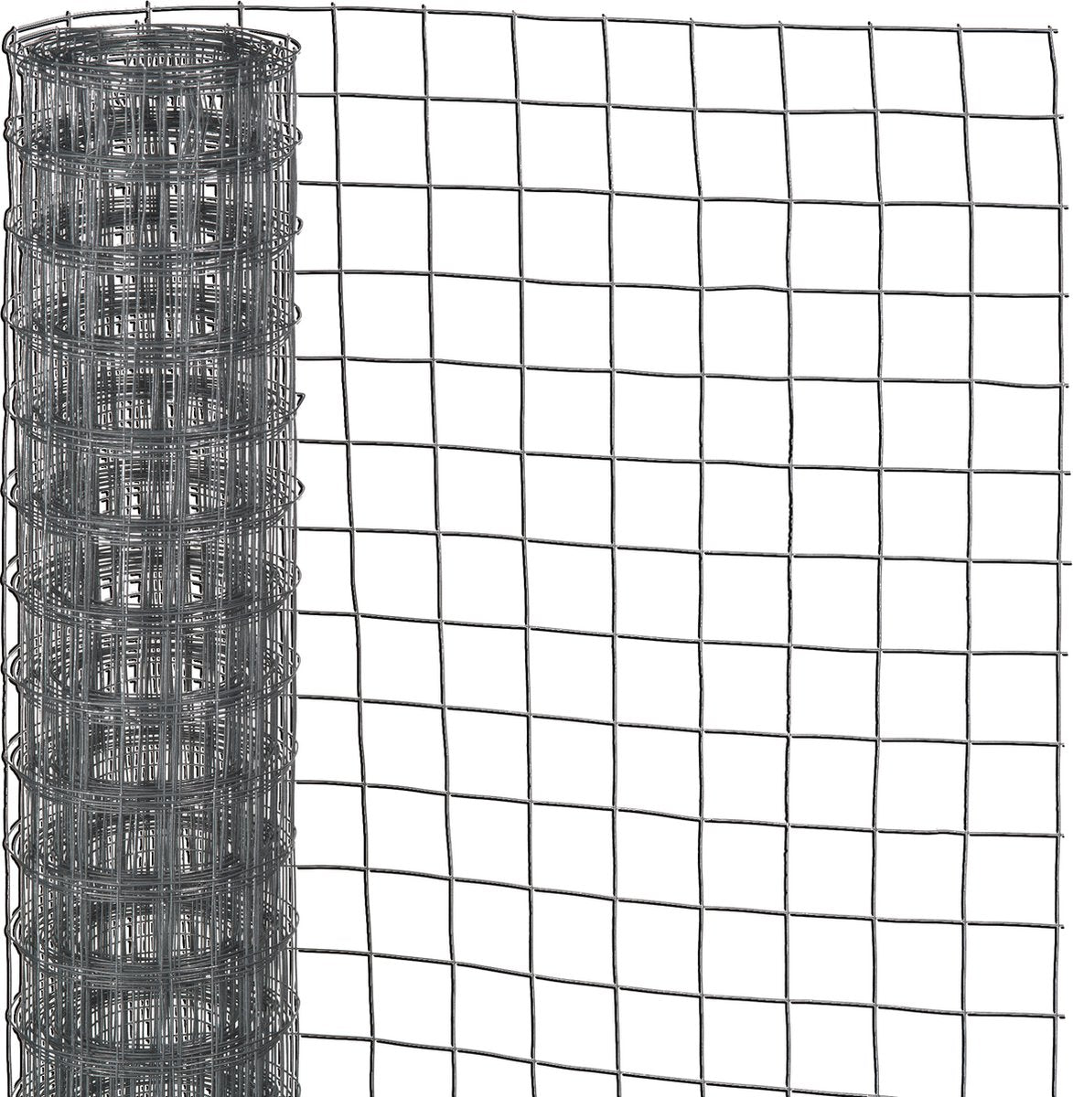 Natur – verzinktes Stahlgeflecht – 3 x 1 m – grau – 6,4 mm Maschenweite