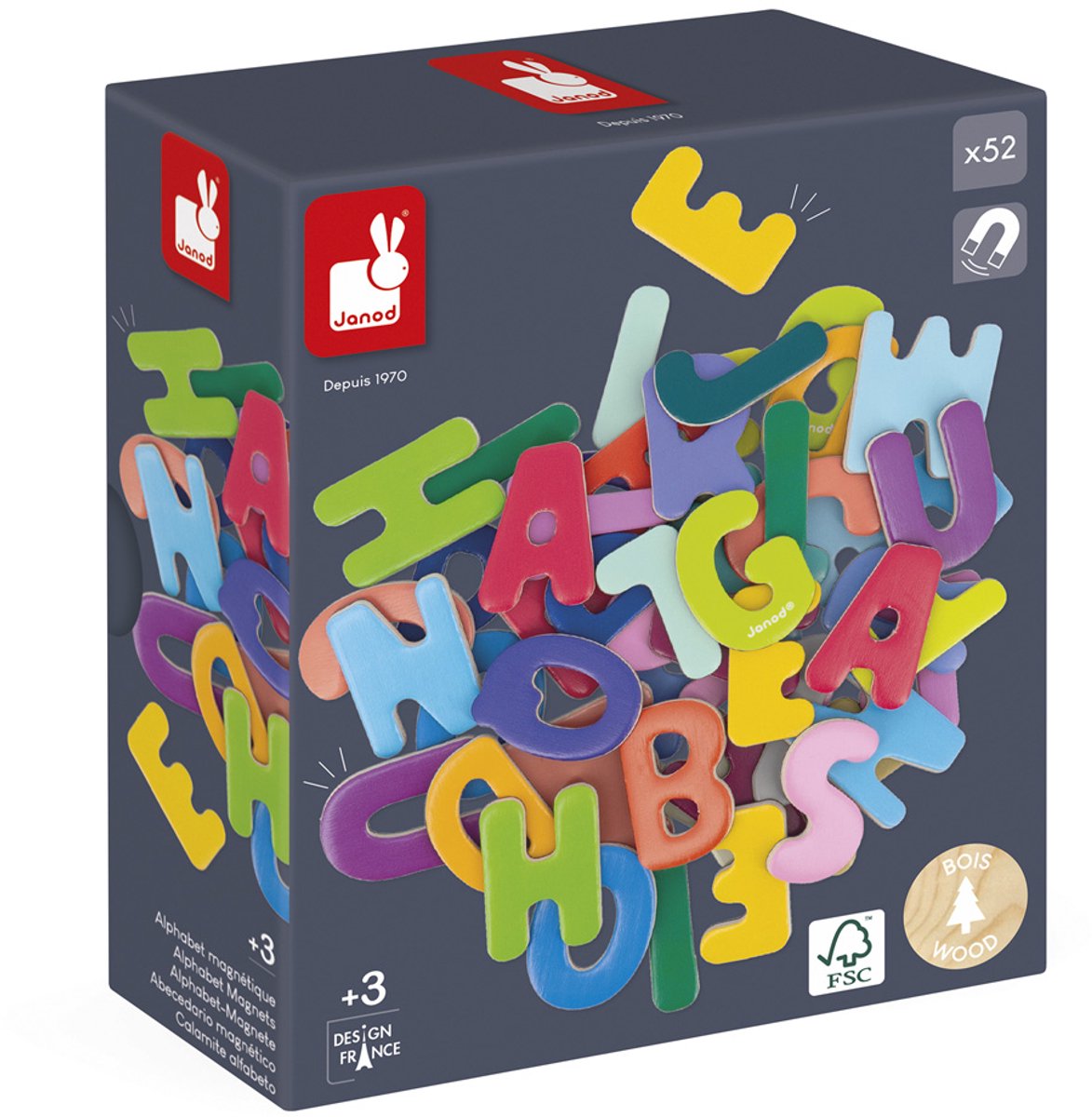 Janod - Magnetset - Buchstaben des Alphabets