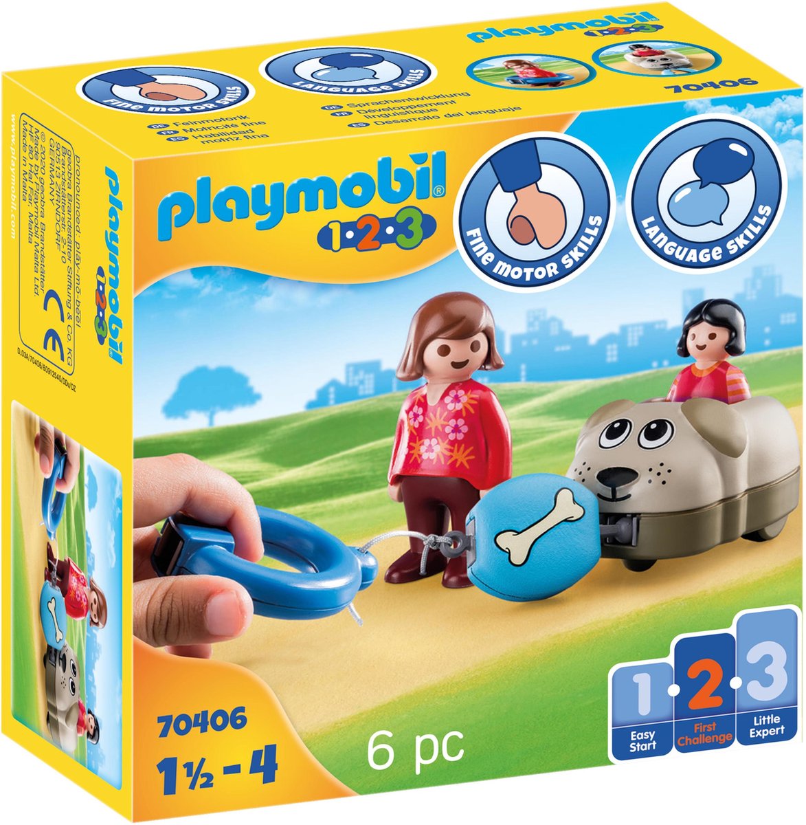Playmobil 1.2.3 Hundezug - 70406