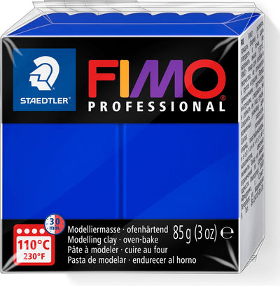 Fimo professioneller ofenhärtender, professioneller Modelliermasseblock 85 g – Ultramarin