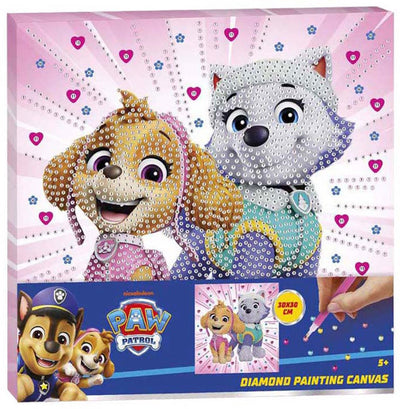 Kreative Bastelgruppe Paw Patrol Diamantmalerei-Leinwand – 30 x 30 cm