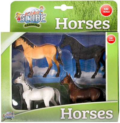 Kinder Globe Globe Horses, 4st. 1:32