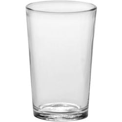 Konisches Trinkglas aus gehärtetem Glas