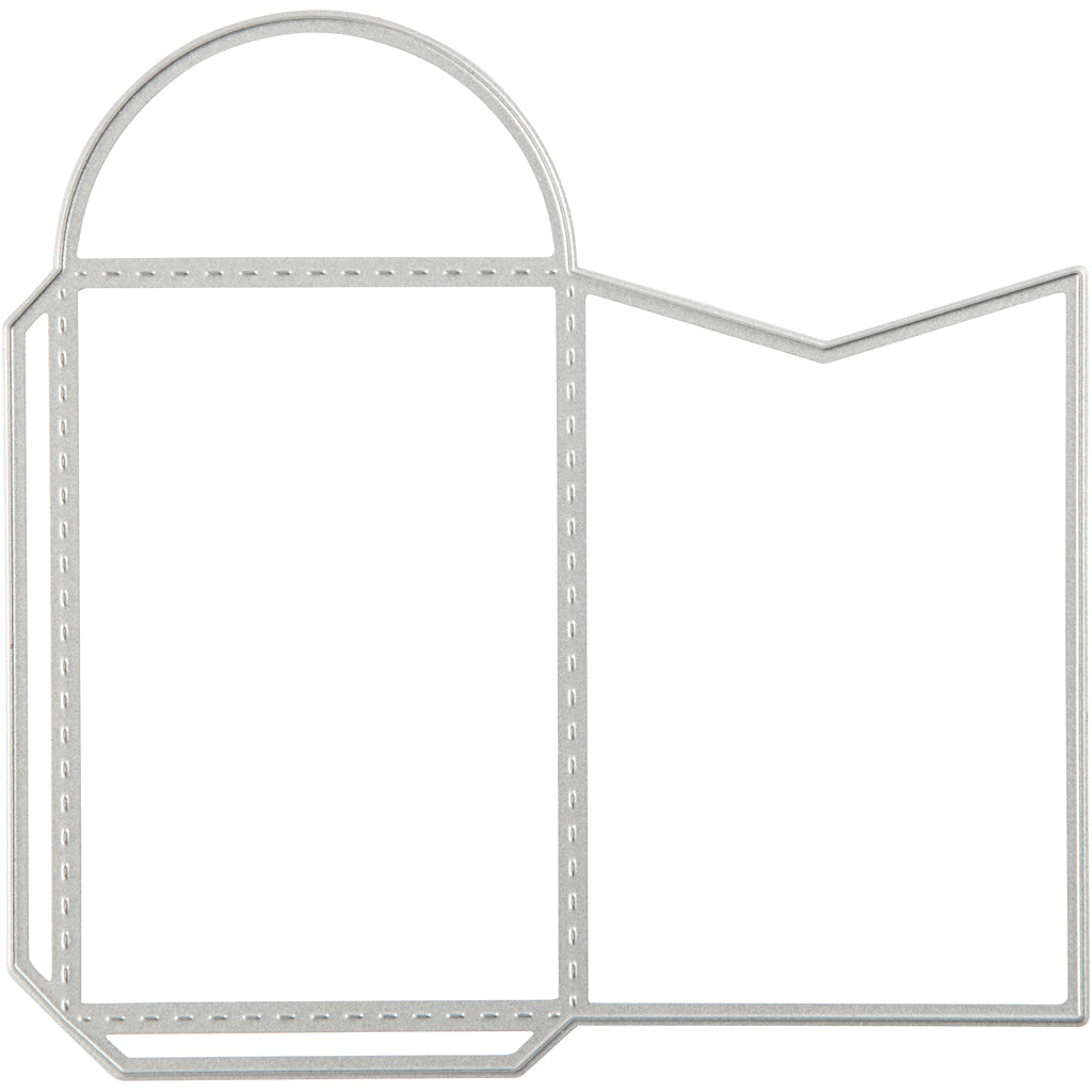 Creativ Company Stanz- und Prägeschablonen, Umschlag, Größe 8,5x5,5 cm, 1 Stück