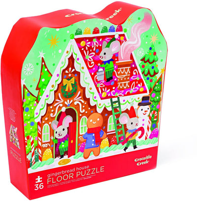 Crocodile Creek Lebkuchenhaus-Puzzle für Weihnachten –