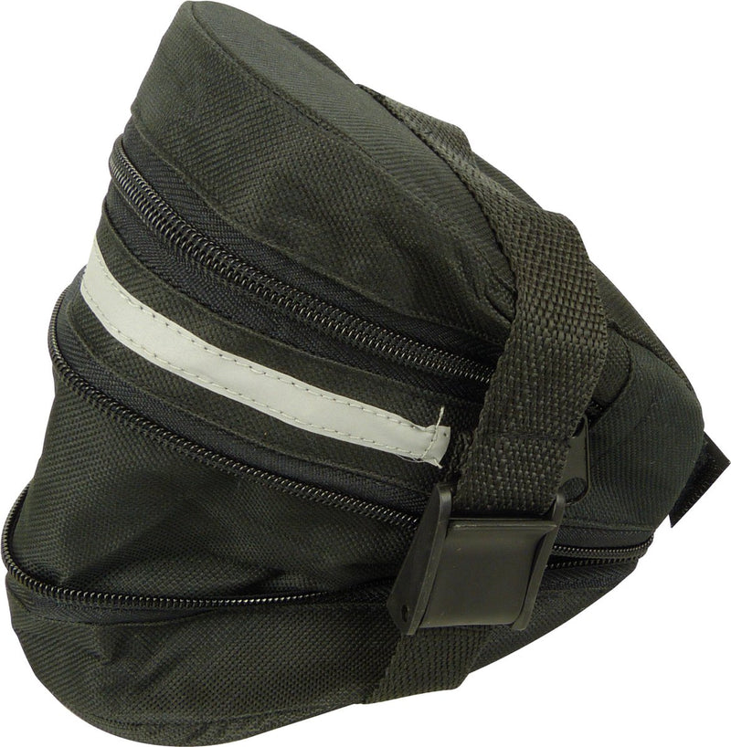 Dresco Satteltasche – reflektierend – schwarz