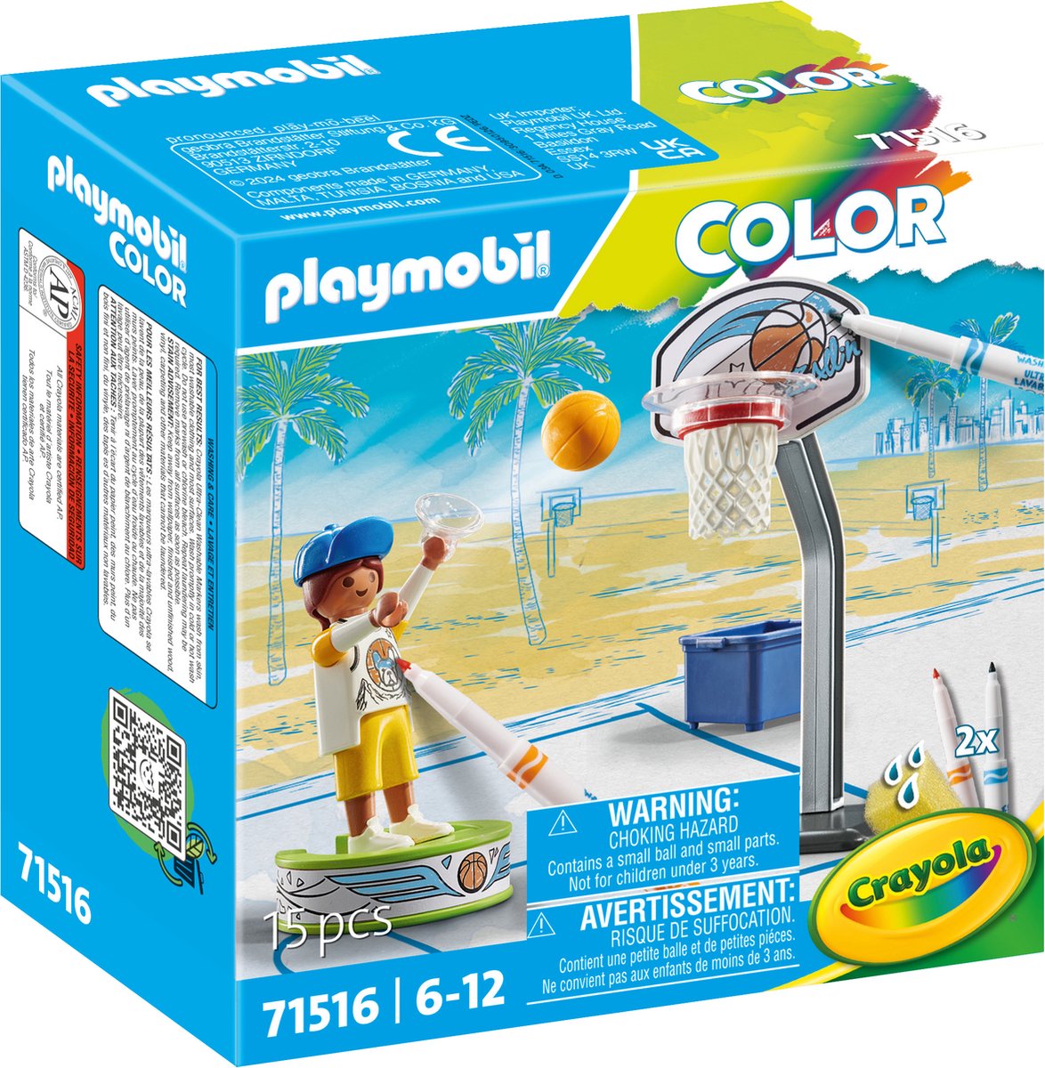 Playmobil Farben-Skater mit Basketball – 71516