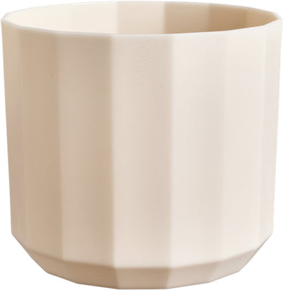 Elho Facette rund 17 cm – Blumentopf für den Innenbereich – 100 % recycelter Kunststoff – ø 16,6 x H 14,9 cm – mandelrosa
