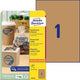 Etiketten avery l7109-25 210 x 297 mm
