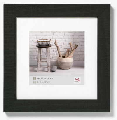 Walther Home - Holzrahmen - Fotogröße 20x20 cm - Schwarz