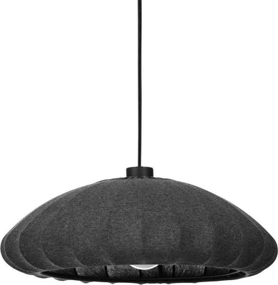 Eglo Barlaston Hängelampe - e27 - ø 45 cm - schwarz|grau - waschbares Textil