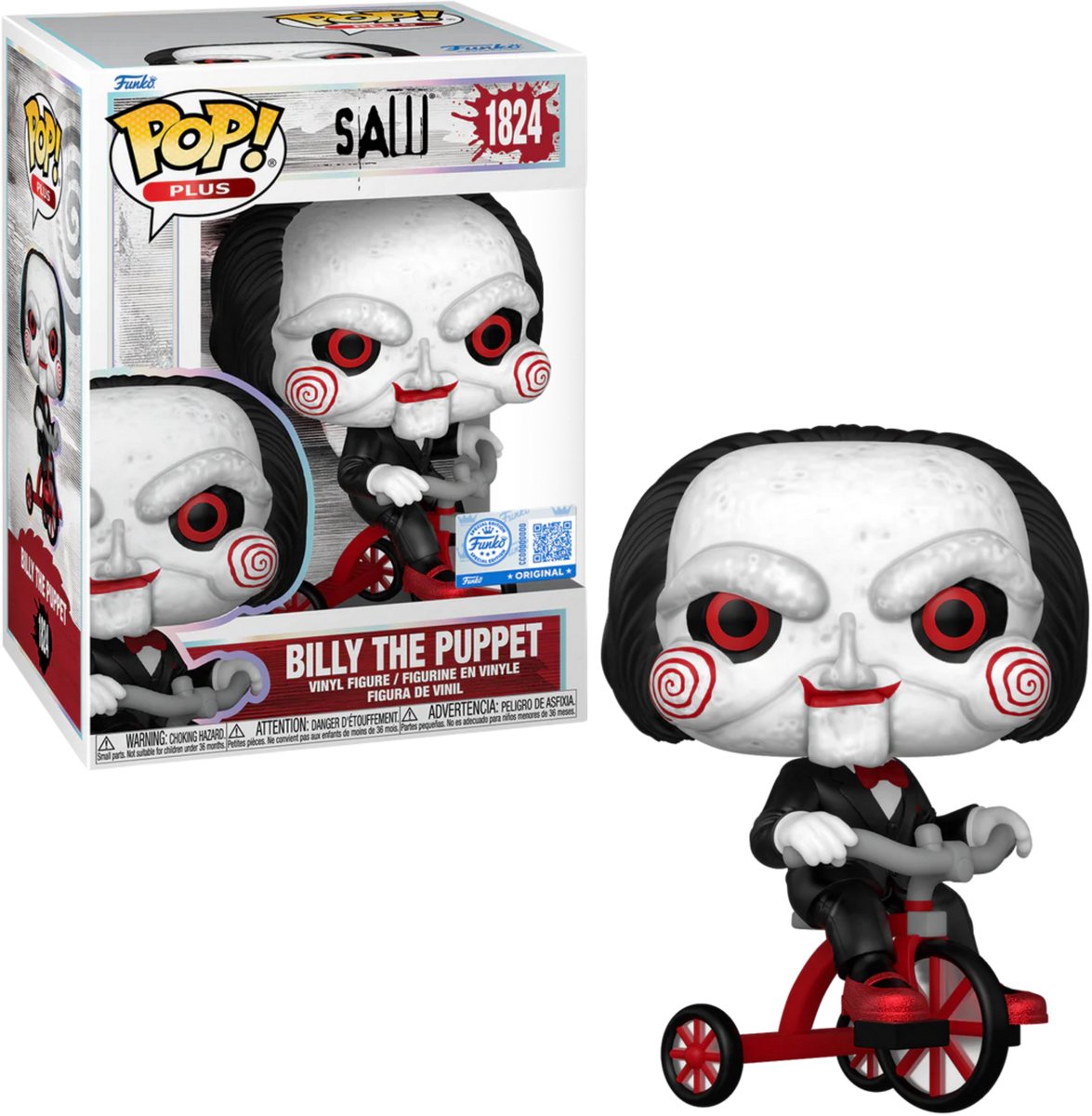 Funko-Pop! - Plus: Säge - Billy, die Puppe auf dem Dreirad #1824 - Exklusive Edition
