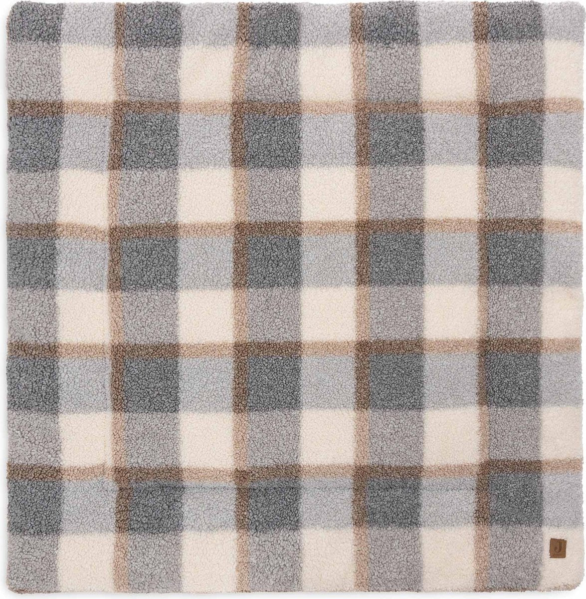 Jollein Laufstallmatte 100 x 100 cm – Babyspielmatte – kariertes Bouclé