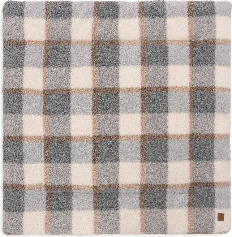 Jollein Laufstallmatte 100 x 100 cm – Babyspielmatte – kariertes Bouclé