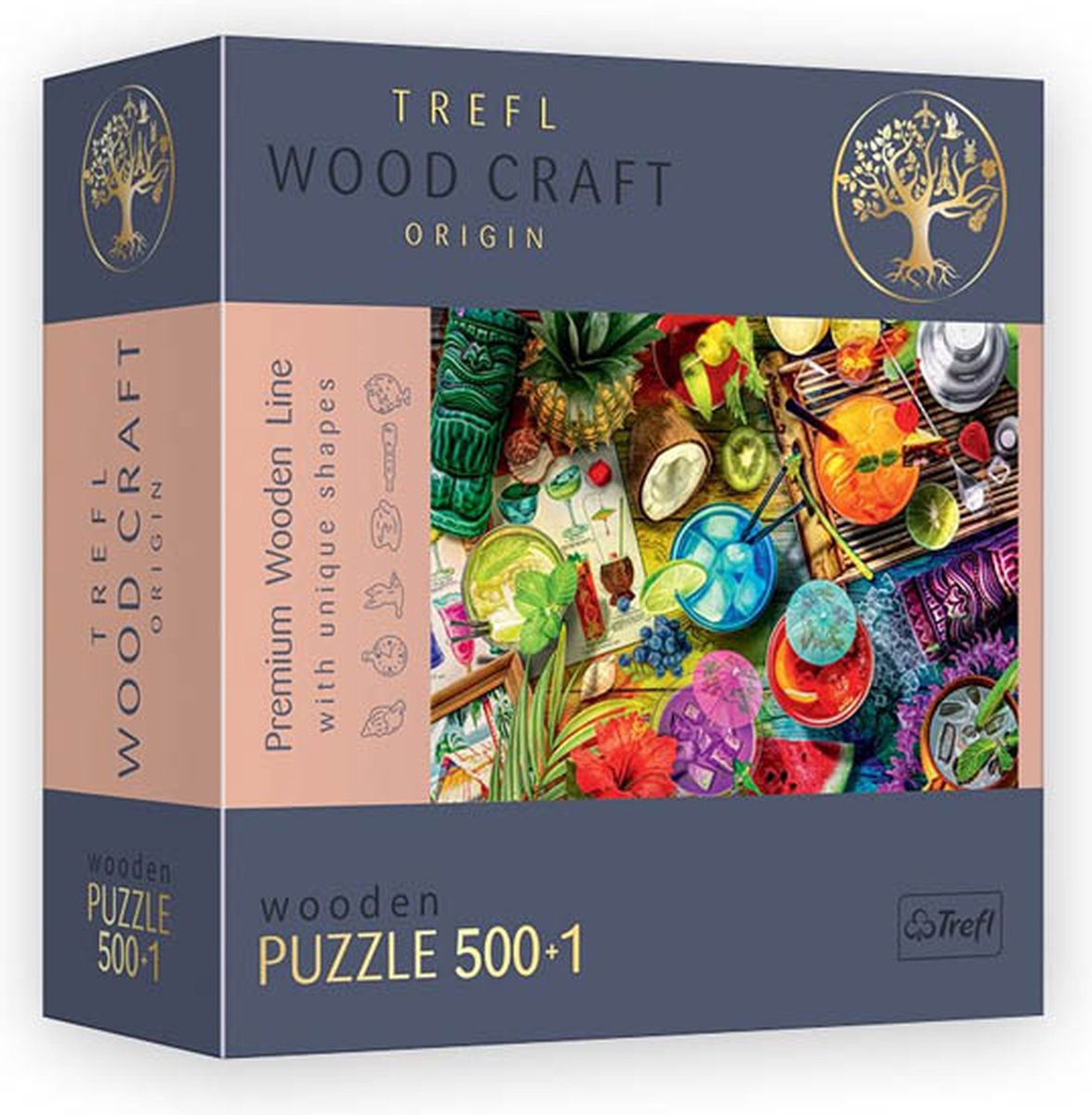 Trefl Puzzle Bunte Cocktails 500 Teile Pappe.