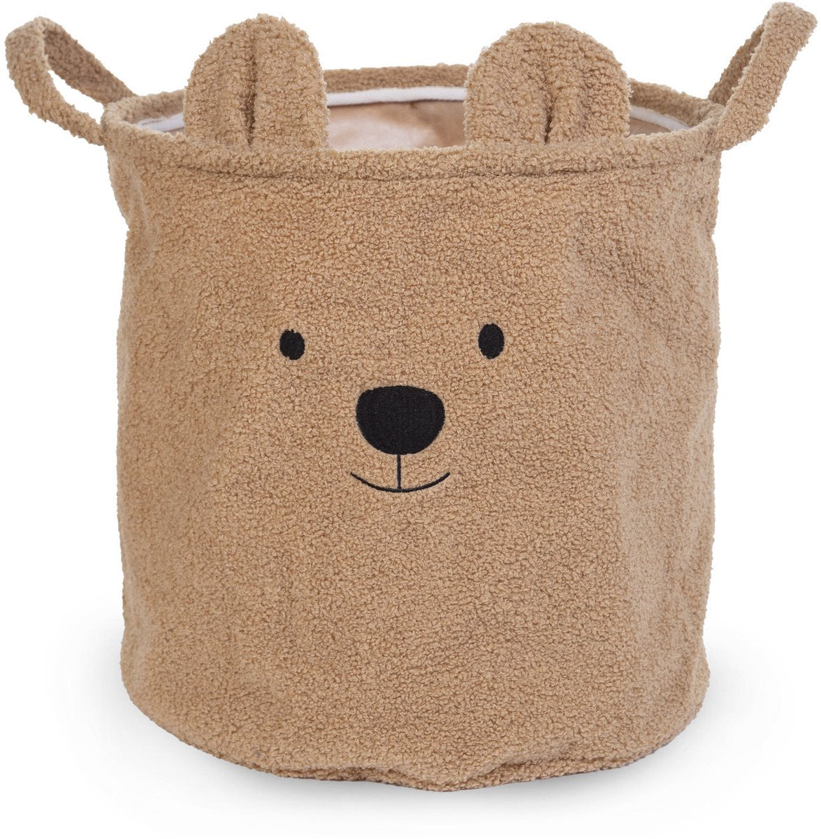 Childhome - Aufbewahrungskorb - 40x40x40 cm - Teddy - Braun - Spielzeugkorb - Wäschekorb