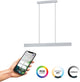 Eglo connect.z andreas-z Hängelampe - 117 cm - grau|weiß - einstellbares RGB-Weißlicht - dimmbar - Zigbee