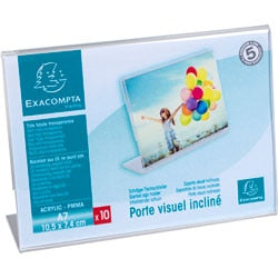 Etikettenhalter Exacompta 87058QD Office Crystal 10er Pack