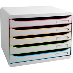 Kommode Exacompta 308913d schwarz büroweiß