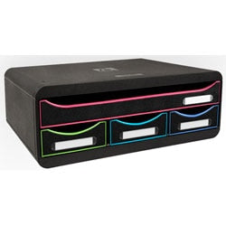 Kommode Exacompta 319914d schwarz Büro schwarz