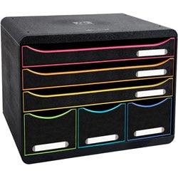 Kommode Exacompta 306914d schwarz Büro schwarz