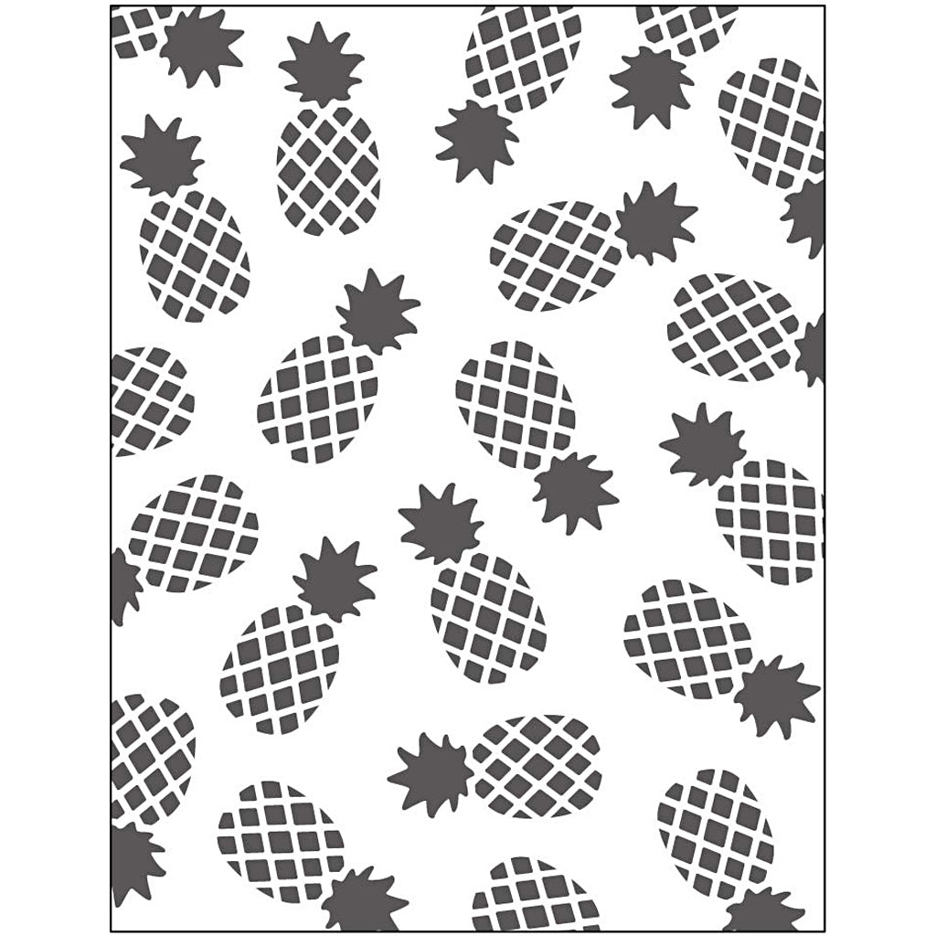 Creativ Company Prägefolder, Ananas, Größe 11x14 cm, Stärke 2 mm, 1 Stück