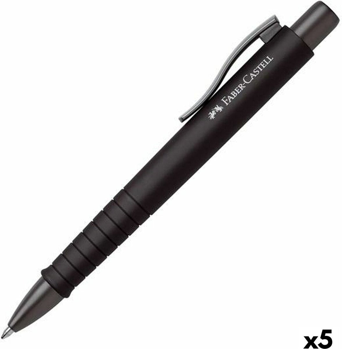 Faber-Castell Kugelschreiber Polyball xb schwarz 5 Stück