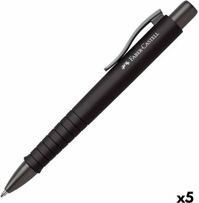 Faber-Castell Kugelschreiber Polyball xb schwarz 5 Stück