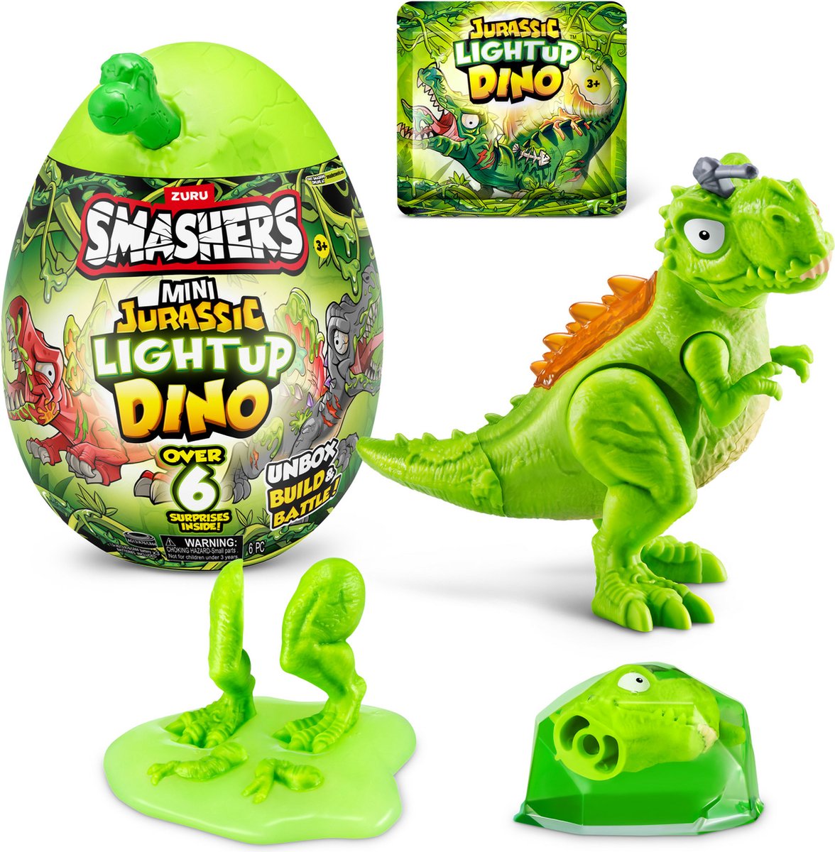 Zuru Smashers Smashers Mini Jurassic Light Up Dino