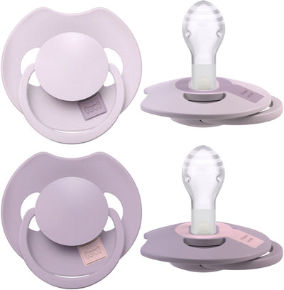 Difrax Lovi Schnuller Dynamic – Prime – 18+ Monate – Hellrosa Lila – 2 Stück