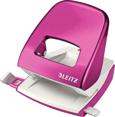 Leitz Wow Locher 2-Loch – stanzt bis zu 30 Blatt – Pink Metallic