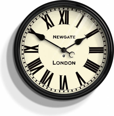 Newgate Battersby – Wanduhr – Schwarz