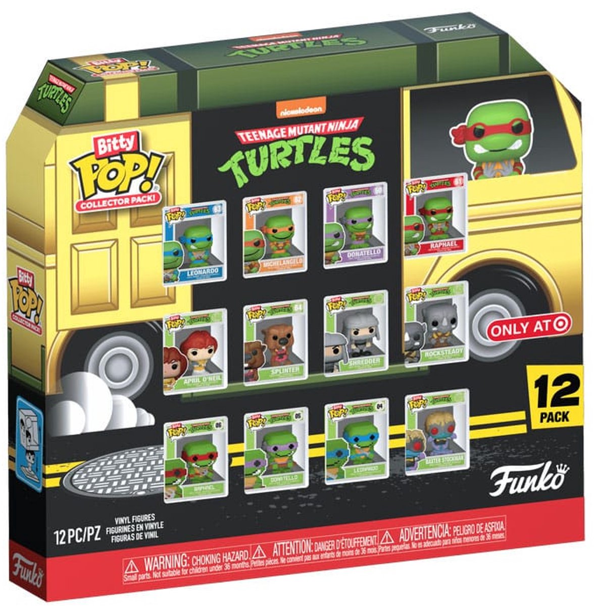Funko Teenage Mutant Ninja Turtles – Bitty Pop, 12er-Pack