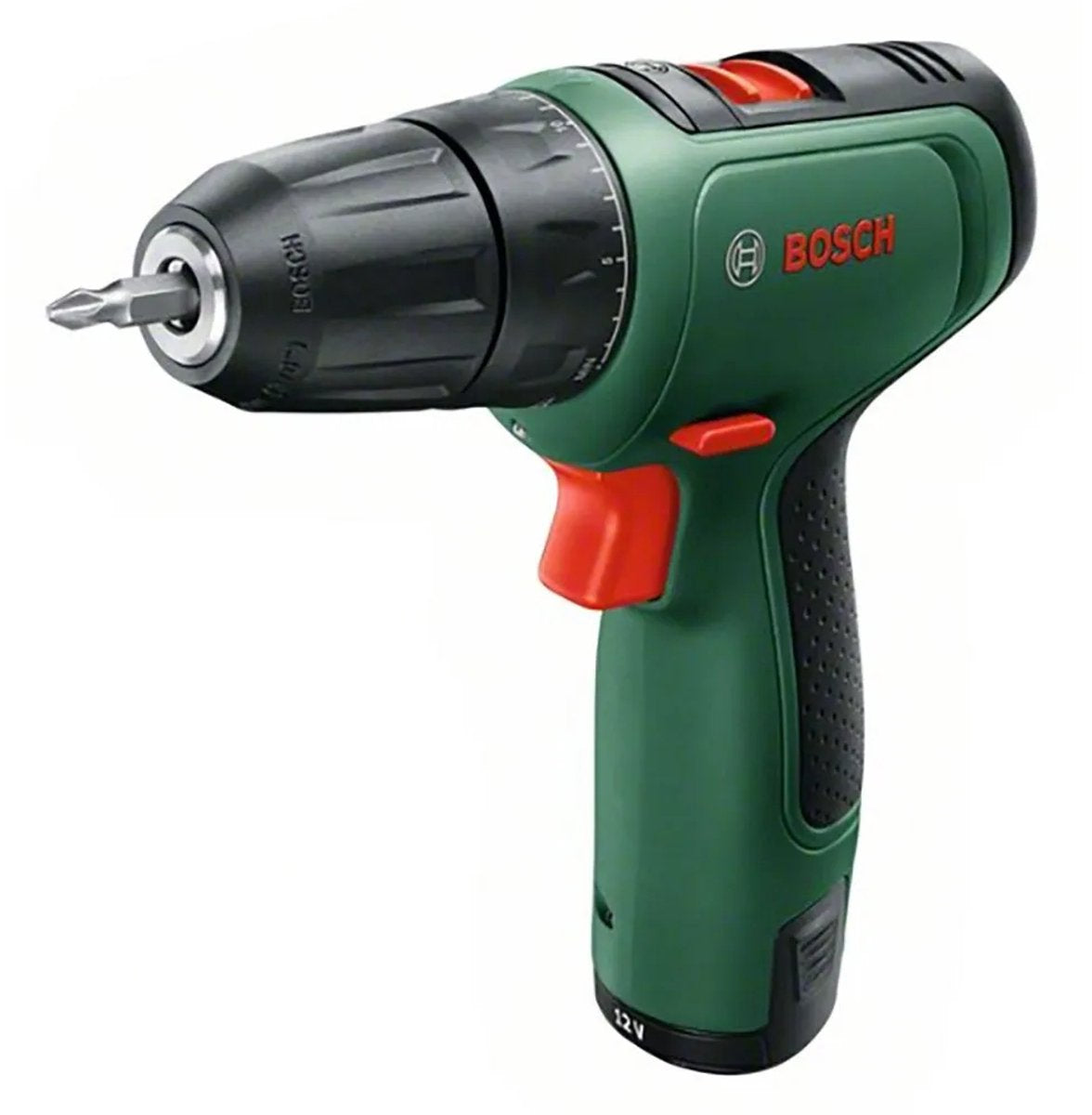 Bosch Easydrill 1200 Akku-Bohrschrauber – mit Doppelschrauberbit und Koffer – mit 1x 12 V Akku und Ladegerät