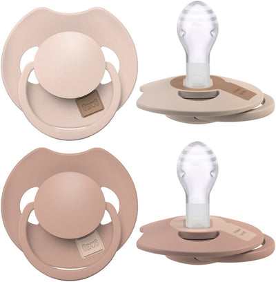 Difrax Lovi Schnuller Dynamic – Prime – 18+ Monate – Beigebraun – 2 Stück