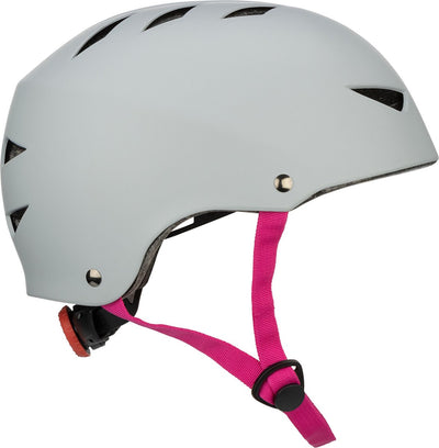 Nijdam Skatehelm verstellbar – Stone Blush – Größe L – 58–62 cm – Graurosa