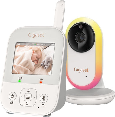 Gigaset Baby 300 – Babyphone mit Kamera – Talkback-Funktion – Nachtsicht – Nachtlicht – Babyphone –