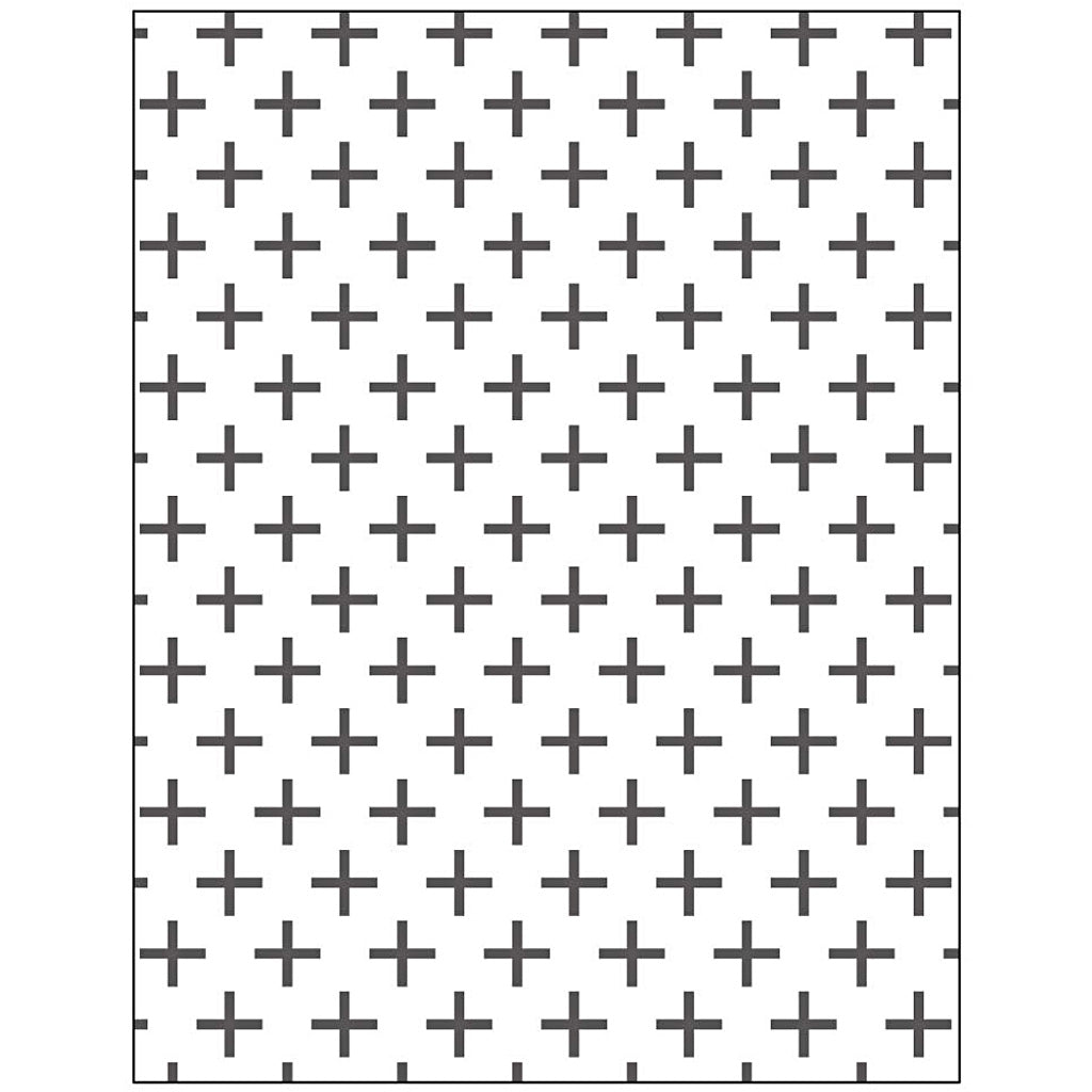 Creativ Company Prägefolder, Kreuze, Größe 11x14 cm, Stärke 2 mm, 1 Stück