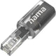 USB-Adapter Hama 00201125 verdrehsicher transparent, schwarz