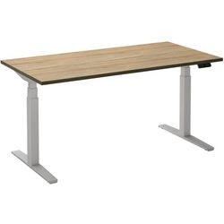 Sitz-Steh-Schreibtisch Ceha ade2plhl128q9016ro robson-braunes Melamin, Metall