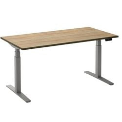 Sitz-Steh-Schreibtisch ceha ade2plhl189q9006ro robson-braunes Melamin, Metall