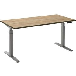 Sitz-Steh-Schreibtisch ceha ade2plme208q9006ro robson-braunes Melamin, Metall