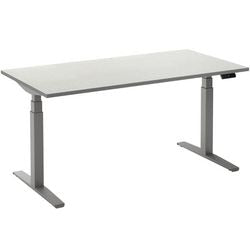 Sitz-Steh-Schreibtisch Ceha ade2plhl128q9006w weißes Melamin, Metall