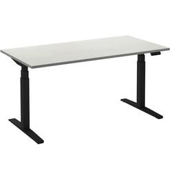 Sitz-Steh-Schreibtisch Ceha ade2plhl188q9005w weißes Melamin, Metall