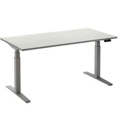 Sitz-Steh-Schreibtisch ceha ade2plhl189q9006w weißes Melamin, Metall