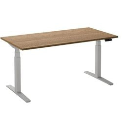 Sitz-Steh-Schreibtisch Ceha ade2plhl189q9016ret Eiche Tabak Melamin, Metall
