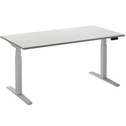 Sitz-Steh-Schreibtisch ceha ade2plhl189q9016w weißes Melamin, Metall